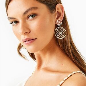 Lilly Pulitzer Lilly Logo Statement Earrings